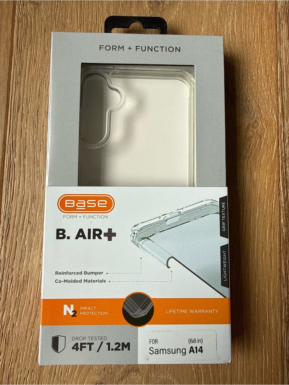 New Base B. Air+ Clear Phone Case for Samsung A14 6.6” clear transparent